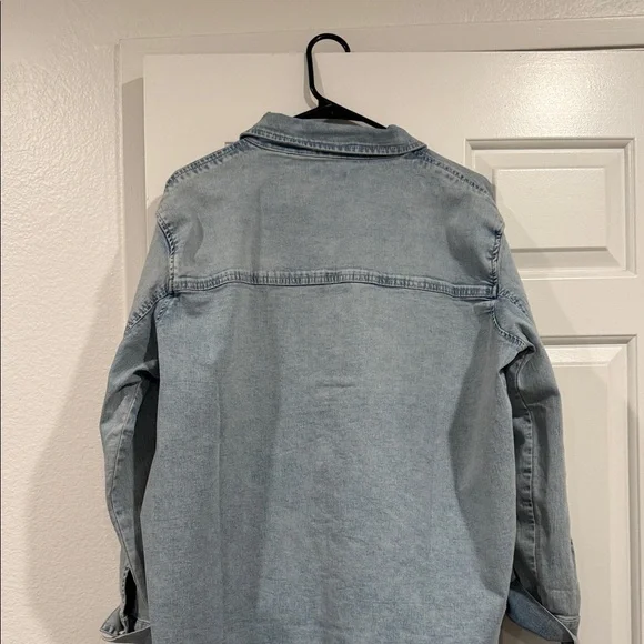 True Religion Light Blue Denim Shirt - Picture 8 of 9